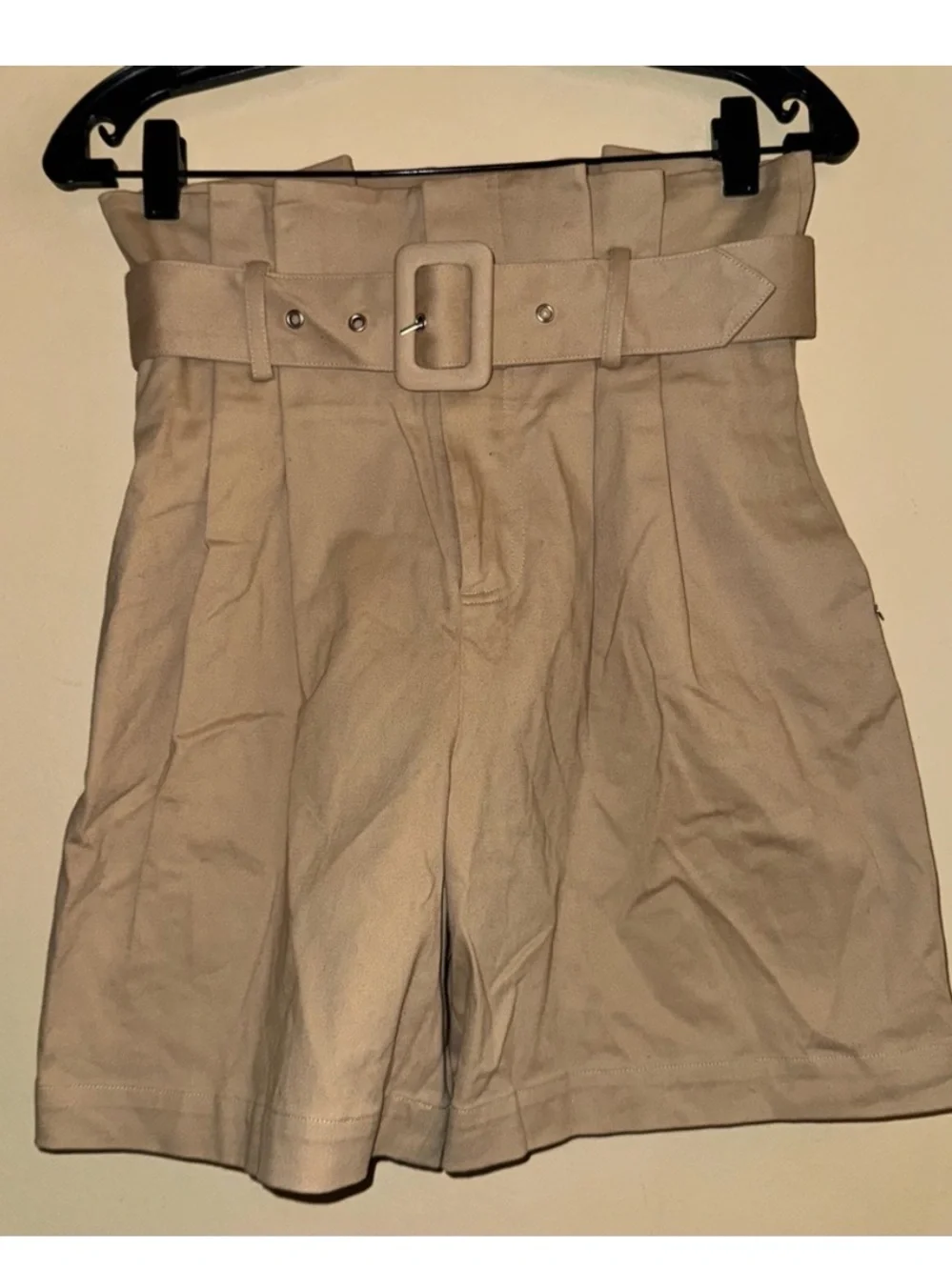 Scotch & Soda Maison Classics Le Favori Tan Khaki Belted Shorts Size XS